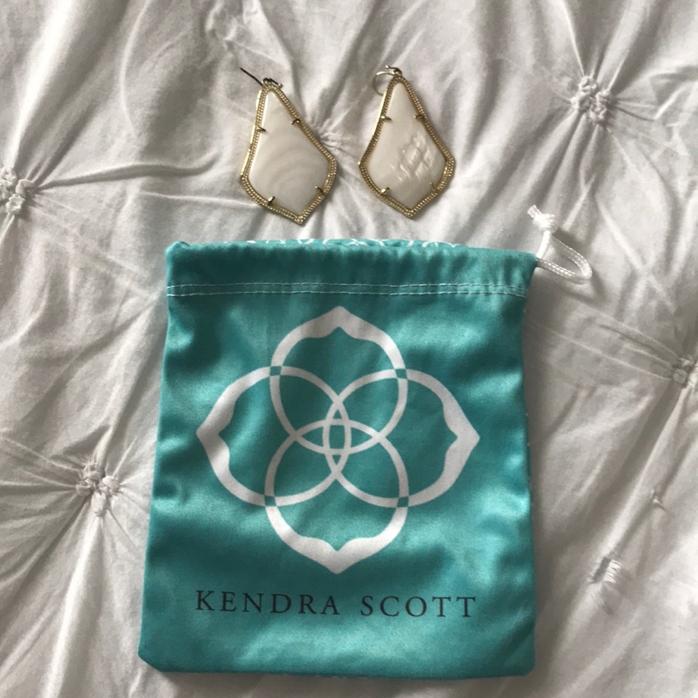 Kendra Scott White Alexandra Earring